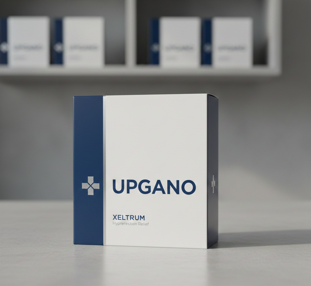 Realisztikus fotó egy elegáns, burgundy színű yontris étrend-kiegészítő dobozról arany részletekkel, professzionális orvosi környezetben, tiszta fehér háttér előtt